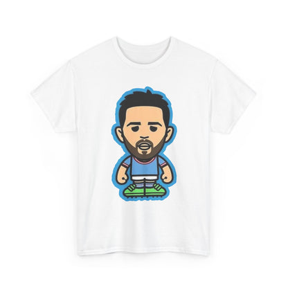 Bernardo Silva Manchester City Legend Graphic Tee — Player Cartoon Front & Tribute Poster Back