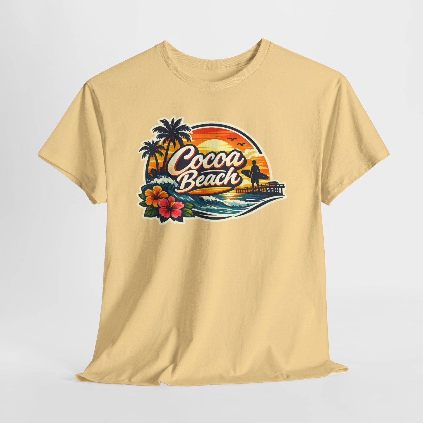 Cocoa Beach Vintage Sunset T-Shirt