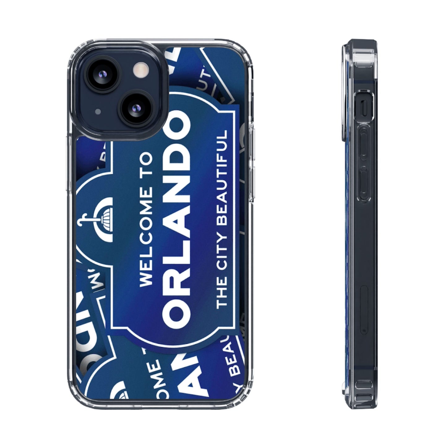 Orlando Clear Phone Case — "Welcome to Orlando" City Sign Design