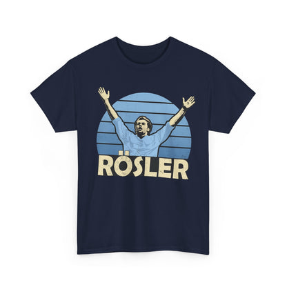 Retro 'Rösler' Graphic Tee - Vintage Soccer Fan Shirt