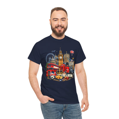 London Landmarks T‑Shirt — British Icons Collage Tee