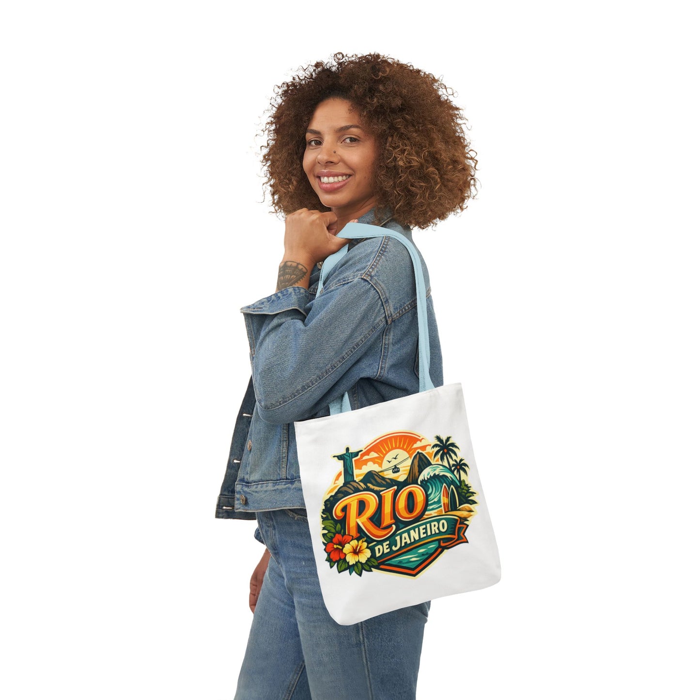 Rio de Janeiro Travel Tote — Retro Beach Canvas Bag