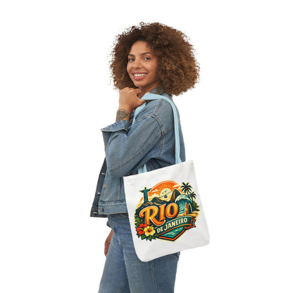 Rio de Janeiro Travel Tote — Retro Beach Canvas Bag