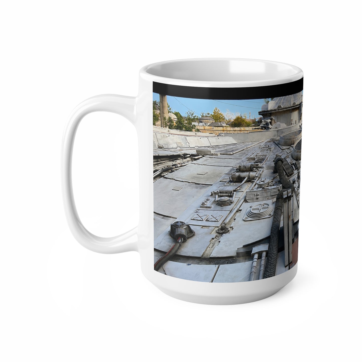 Millennium Falcon Ceramic Mug – Starship Close‑Up Coffee Cup (11oz & 15oz)
