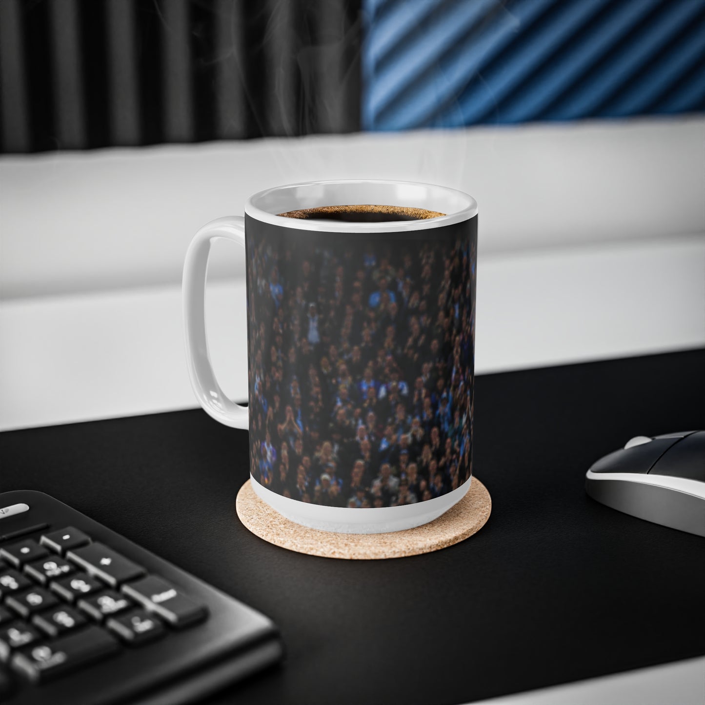 Kevin De Bruyne Farewell Manchester City Ceramic Coffee Mug — Energetic Stadium Photo, 11oz & 15oz