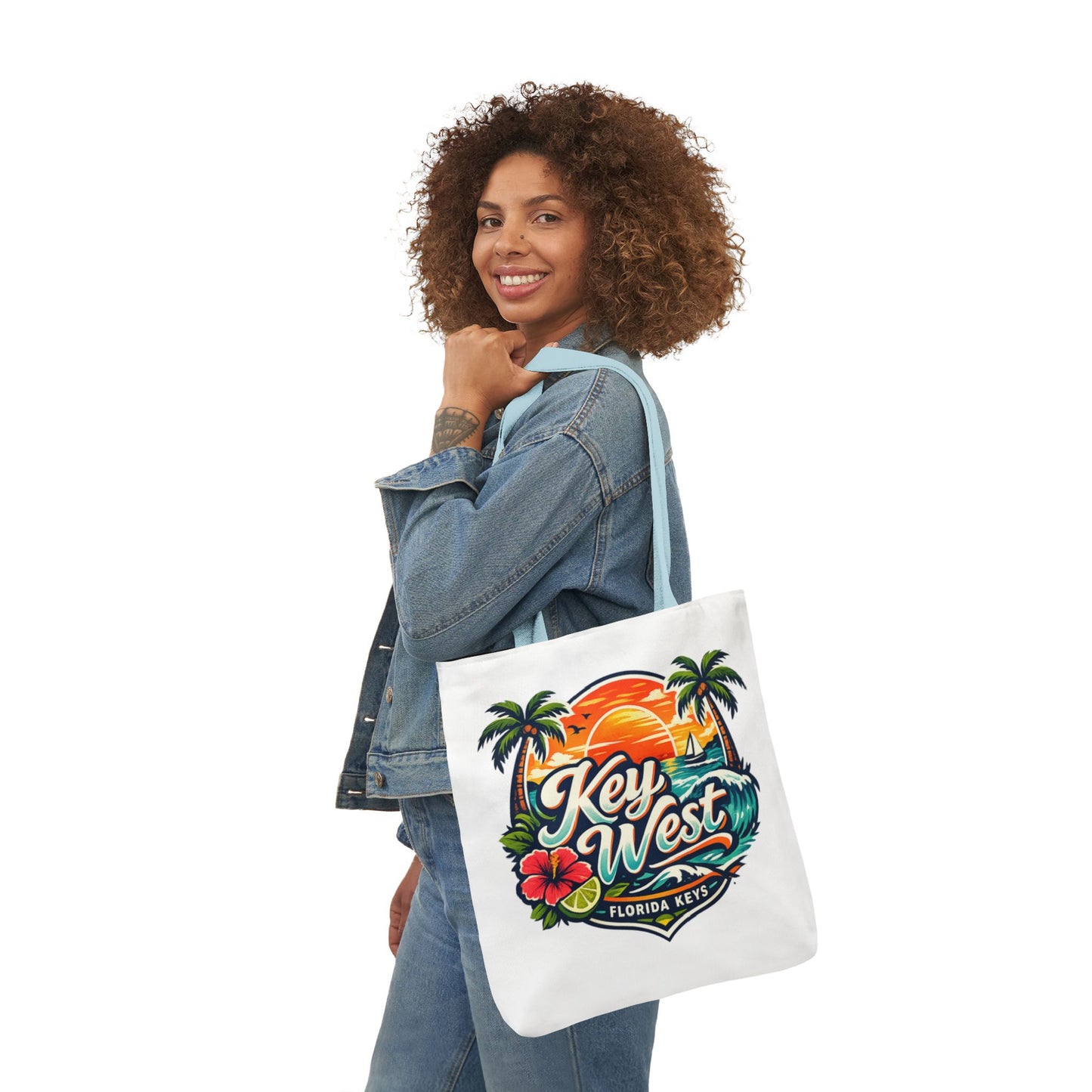 Key West Sunset Canvas Tote