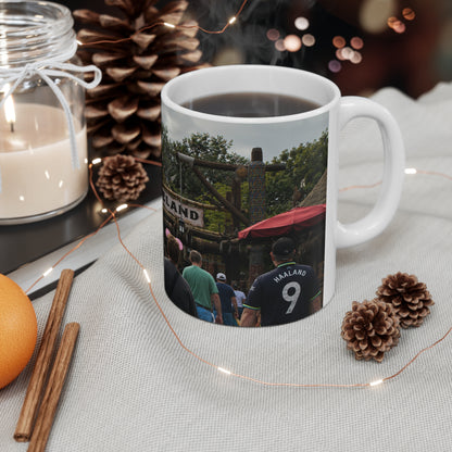 Adventureland Entrance Photo Ceramic Mug — Theme Park Travel Souvenir (11oz & 15oz)