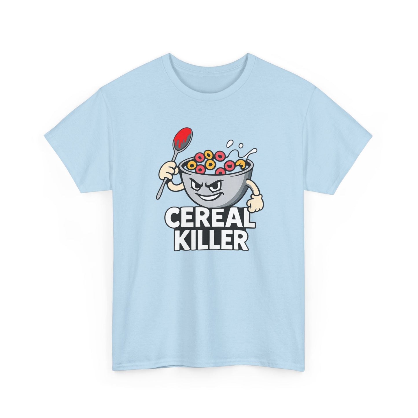 Cereal Killer Graphic Tee — Funny Breakfast Cartoon T‑Shirt