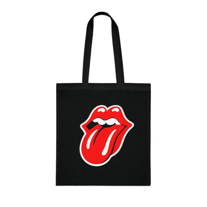 Rock Red Tongue Graphic Tote Bag