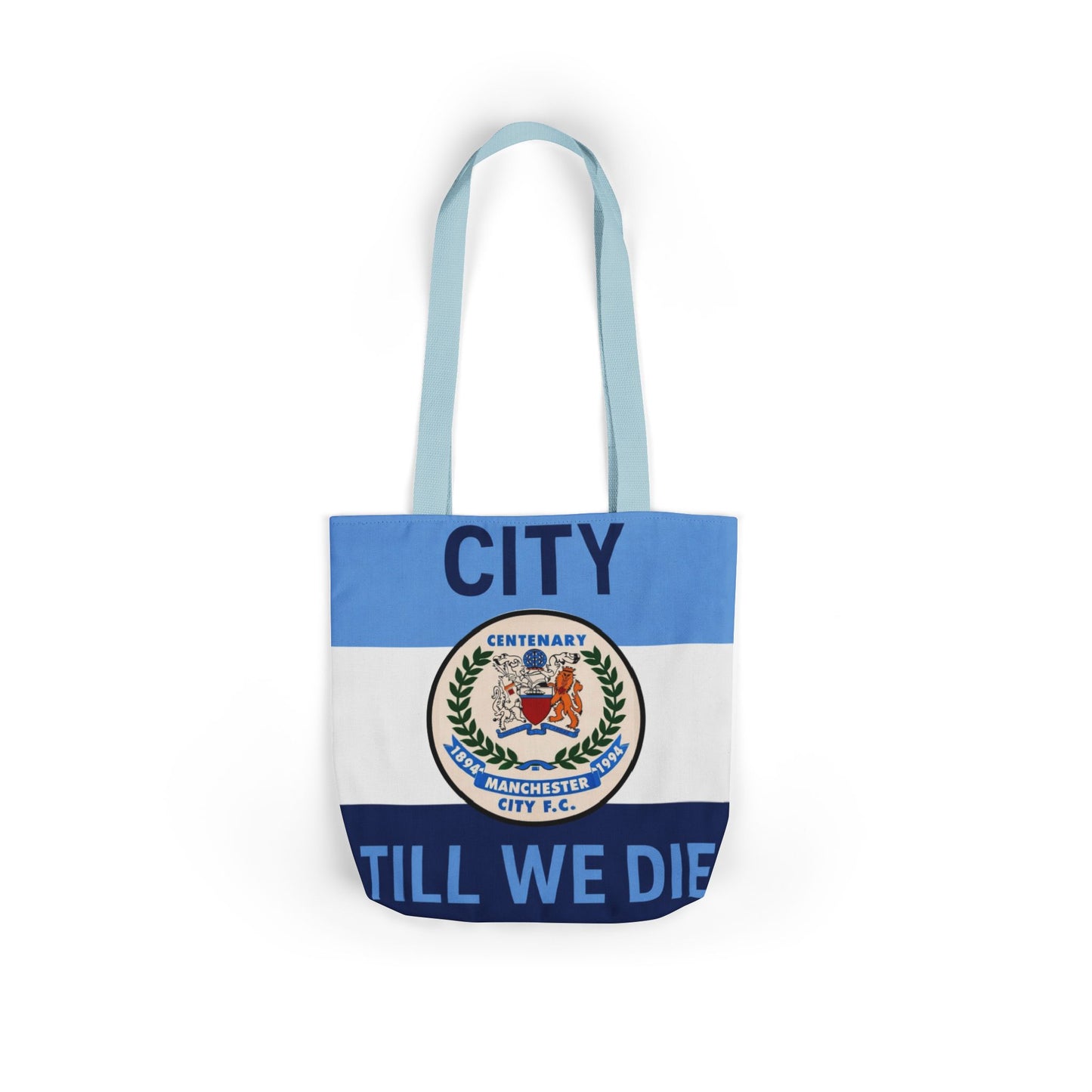 City Till We Die Canvas Tote Bag — Football Fan Flag Tote