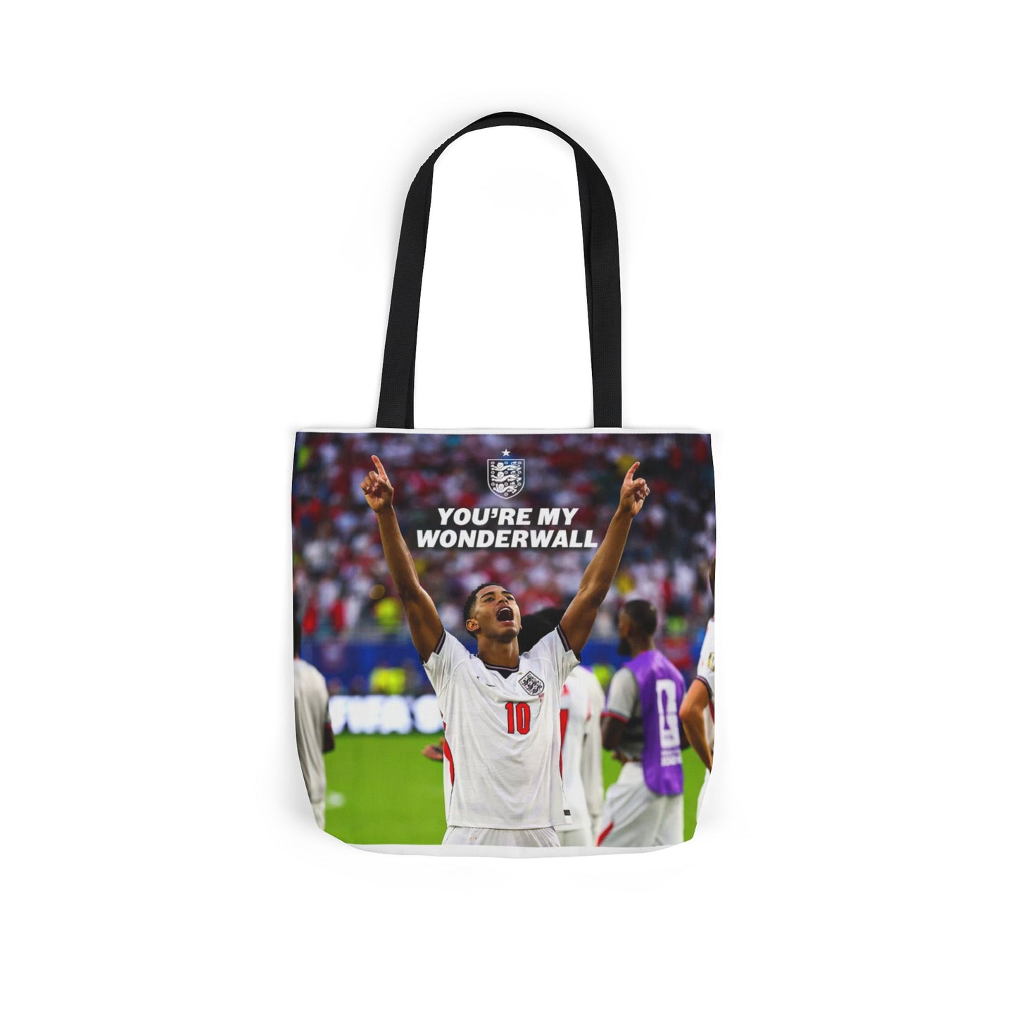 Jude Bellingham England Celebration Tote Bag – "You’re My Wonderwall" England Fan Canvas Tote