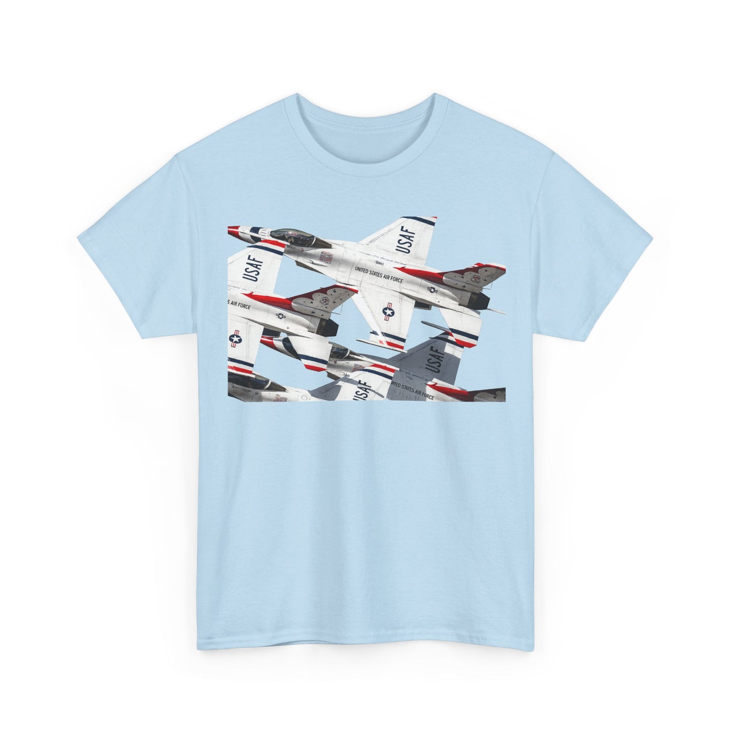 Thunderbirds Jet Formation T‑Shirt — Military Aviation Fighter Jets Tee