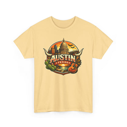 Austin Texas Vintage Travel T-Shirt