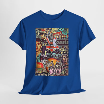 Oasis Collage T-Shirt – Retro Britpop Band Graphic Tee