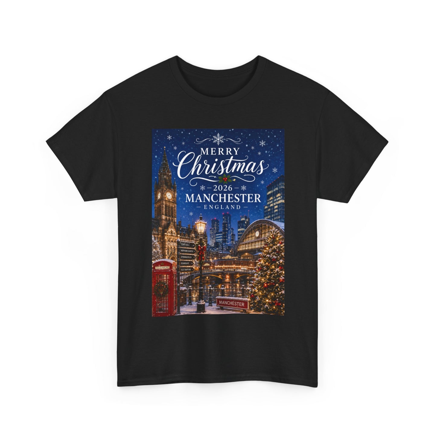 Manchester Christmas Tee — Merry Christmas 2026 Holiday T‑Shirt