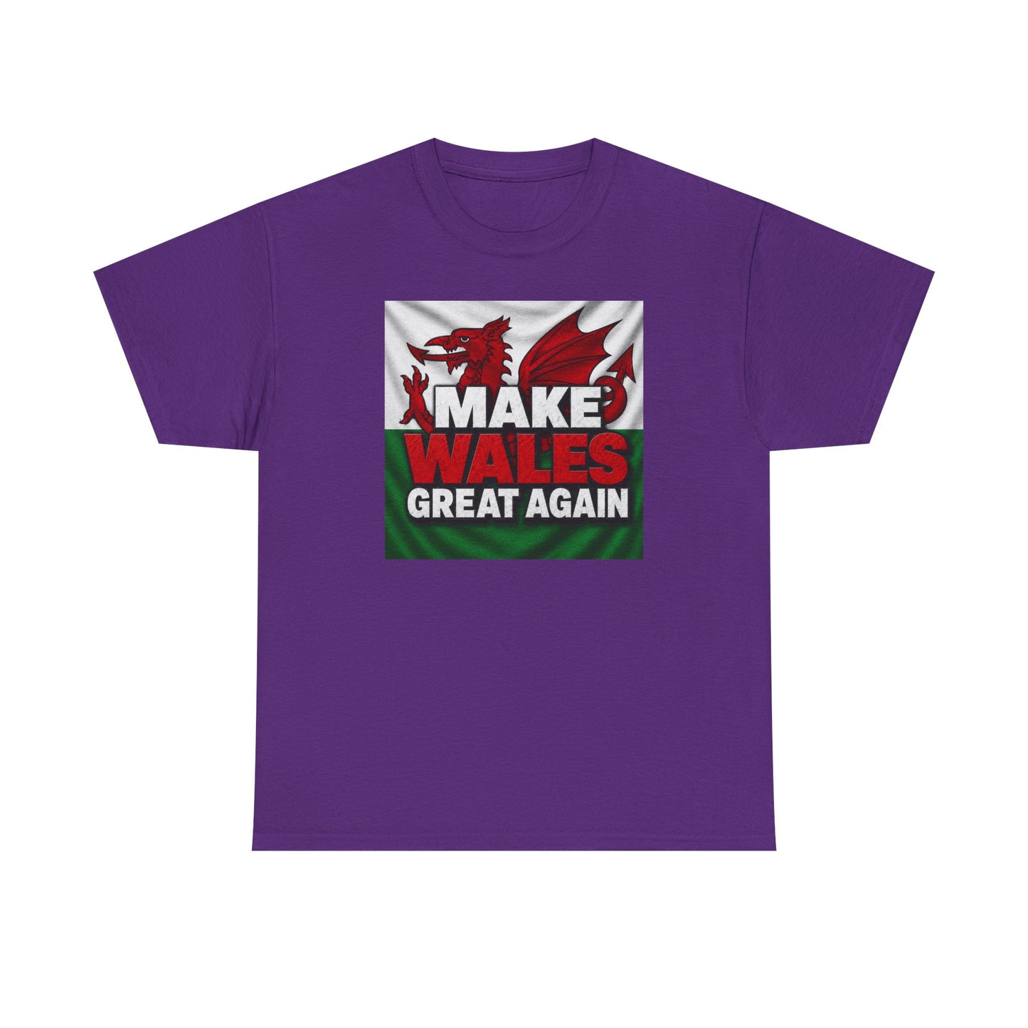 Make Wales Great Again T-Shirt — Welsh Flag Dragon Political Slogan Tee