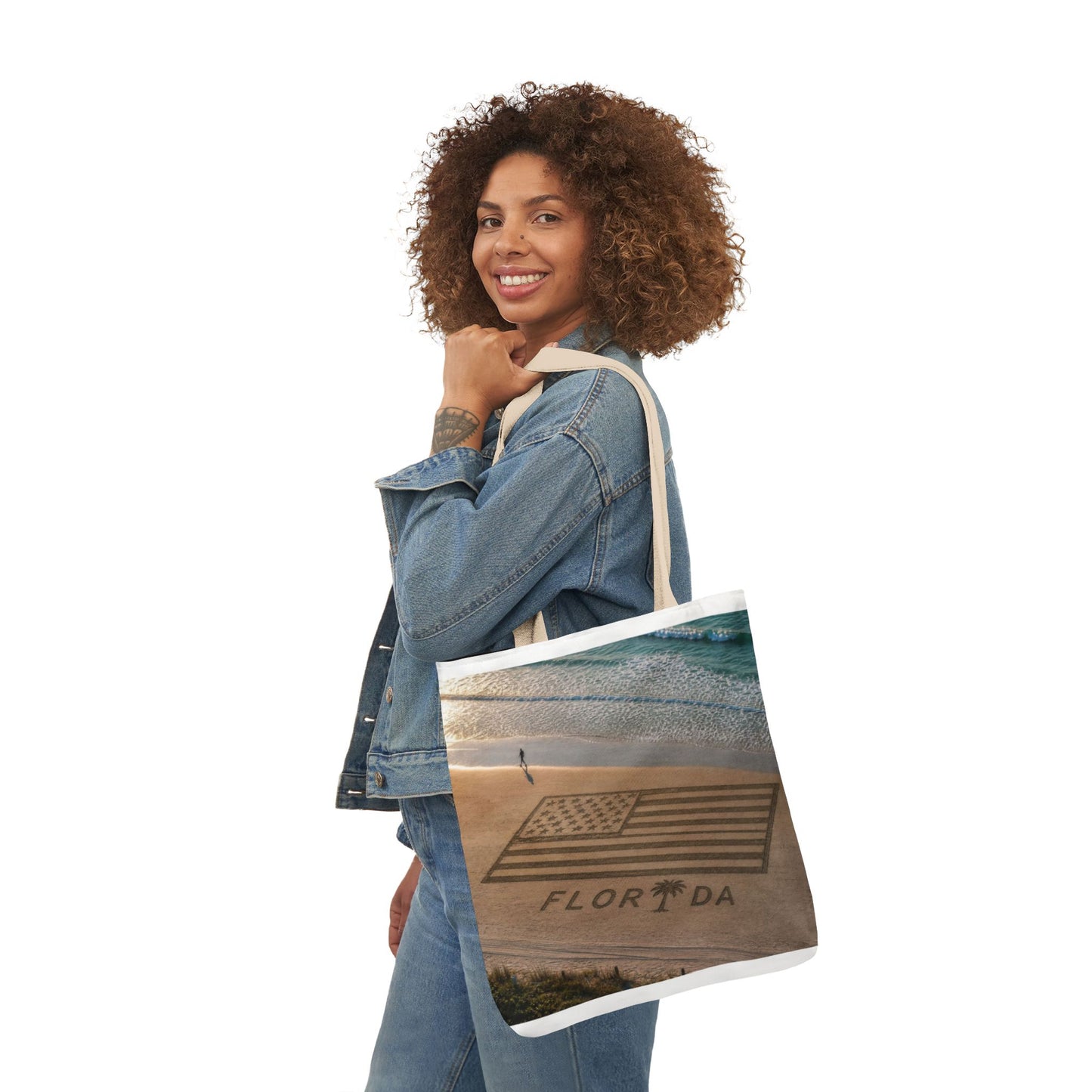 Florida Canvas Tote Bag, 5-Color Straps