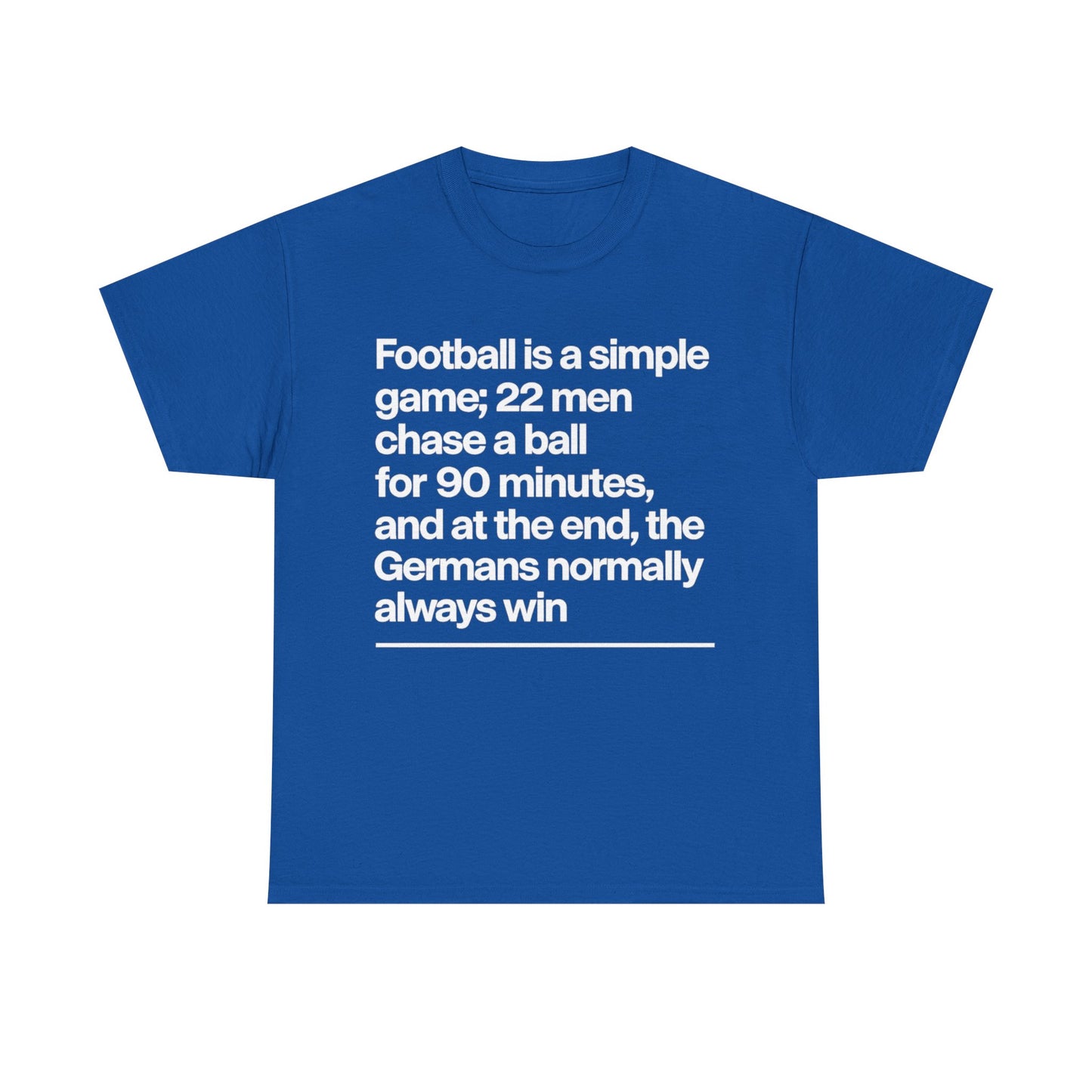 Funny Quote T-Shirt — 'Football is a simple game...' Graphic Tee