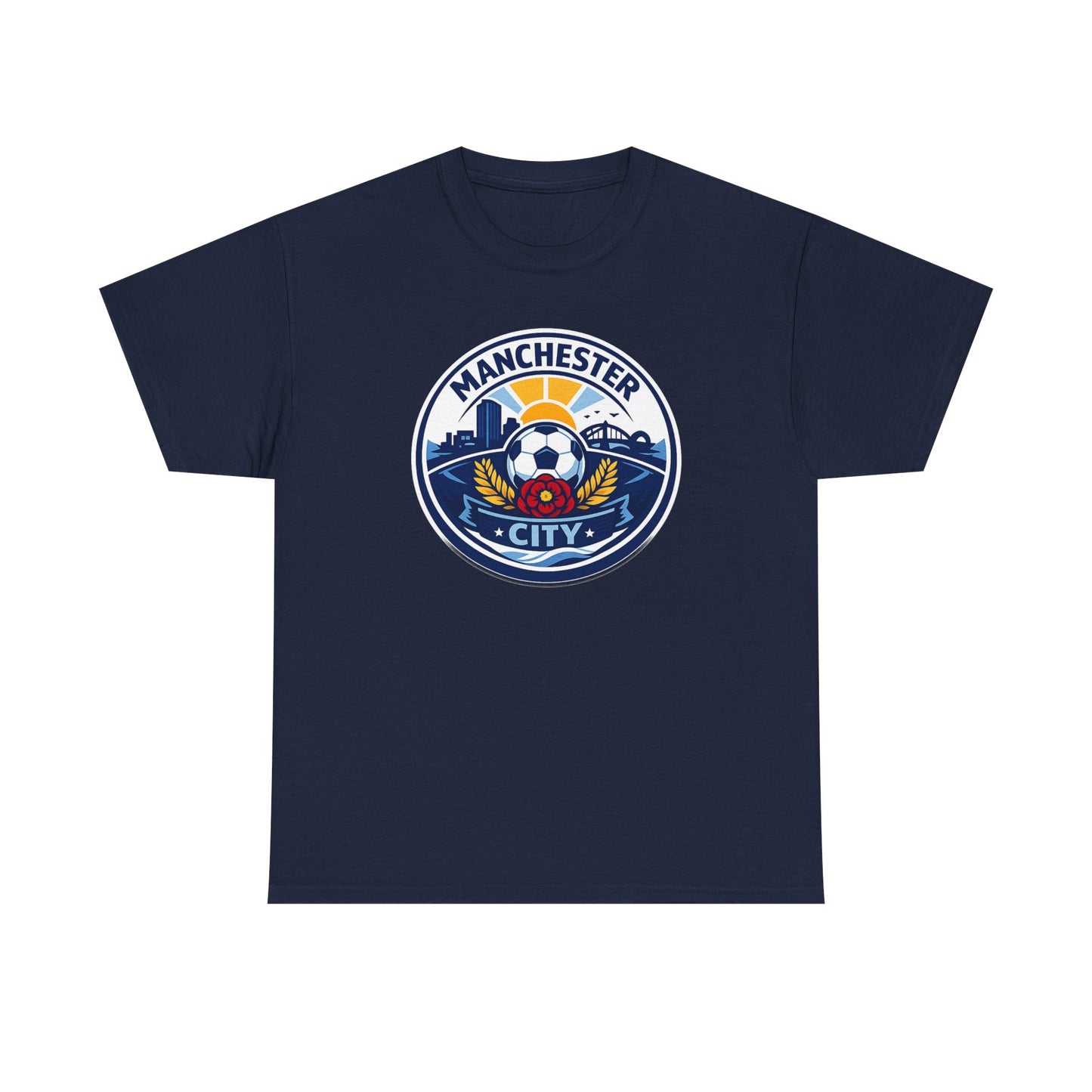 Manchester City Unofficial Soccer Logo T-Shirt — Football Fan Tee