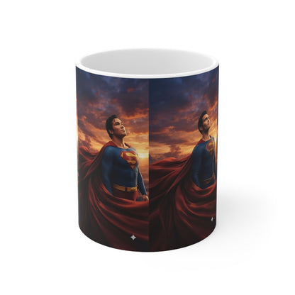 Superman Sunset Ceramic Coffee Mug — 11oz & 15oz