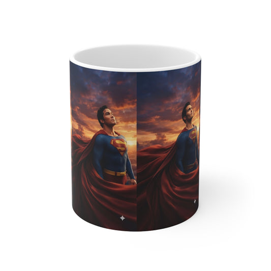 Superman Sunset Ceramic Coffee Mug — 11oz & 15oz