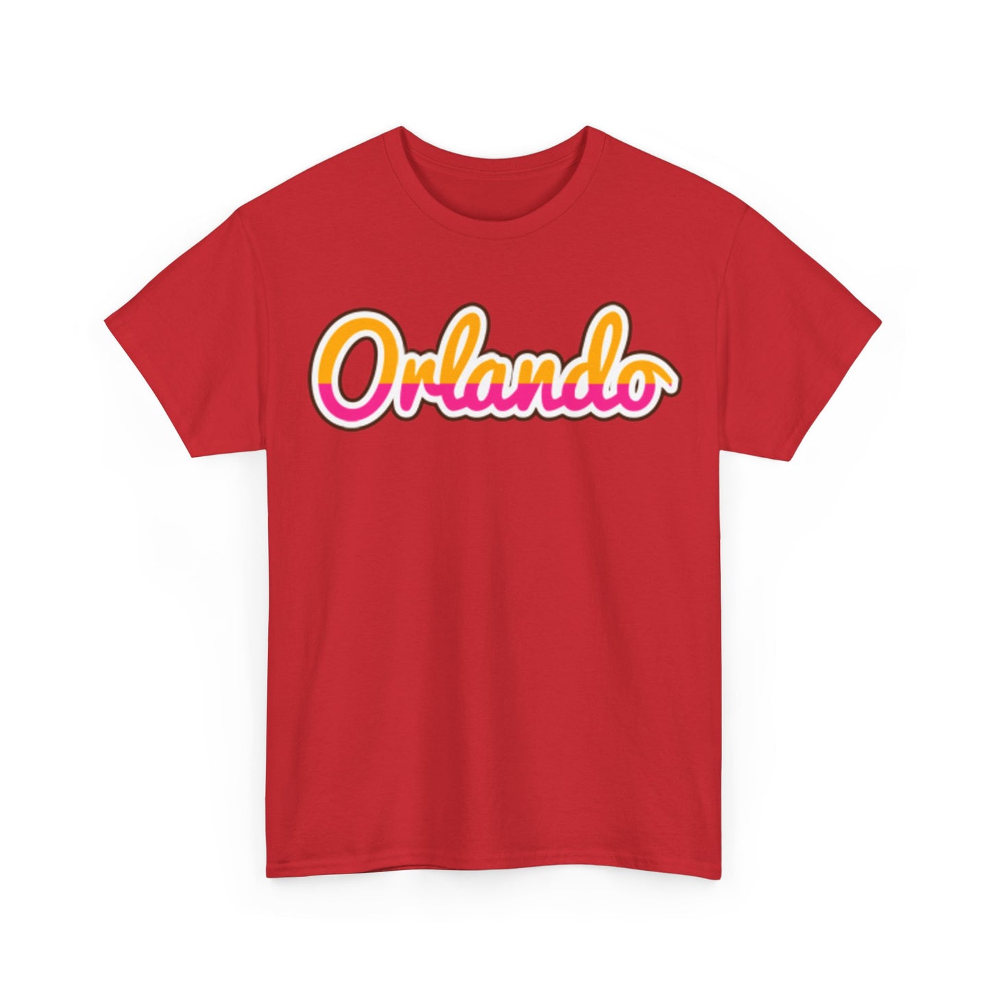 Orlando Retro Script Tee — Vintage Sunset City Souvenir Shirt