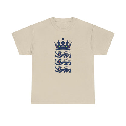 English Cricket T-Shirt — Vintage Cricket Crest Tee