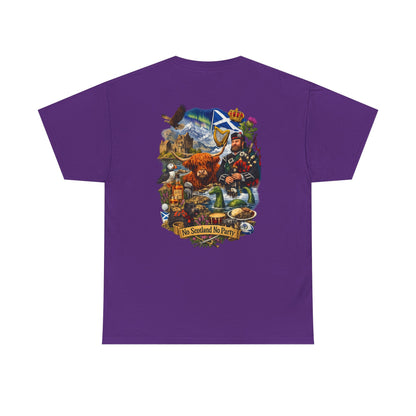 Scotland Collage T-Shirt — "No Scotland No Party" Scottish Heritage Tee
