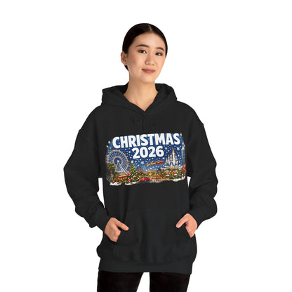 Christmas 2026 Holiday Hoodie — Festive Winter Village Sweatshirt