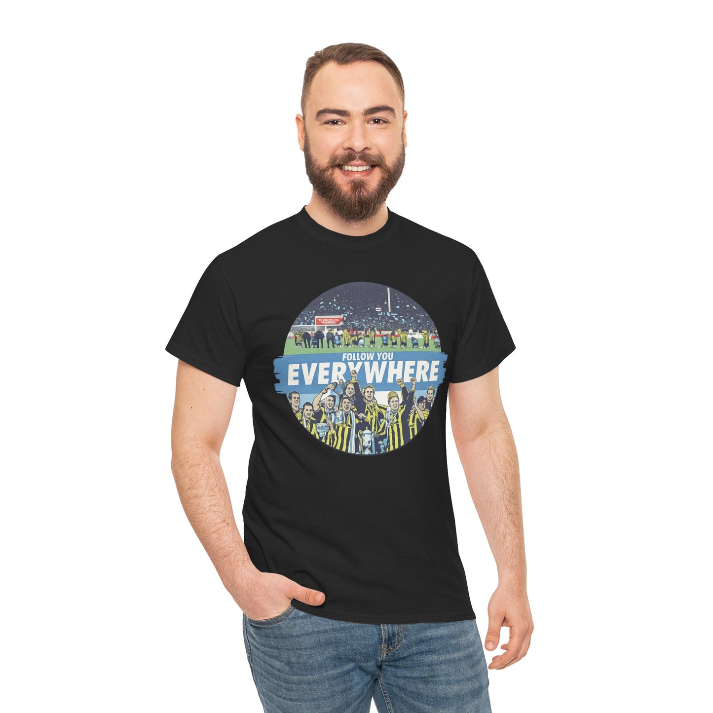 Manchester City T-Shirt — Follow Me Everywhere Soccer Fan Design