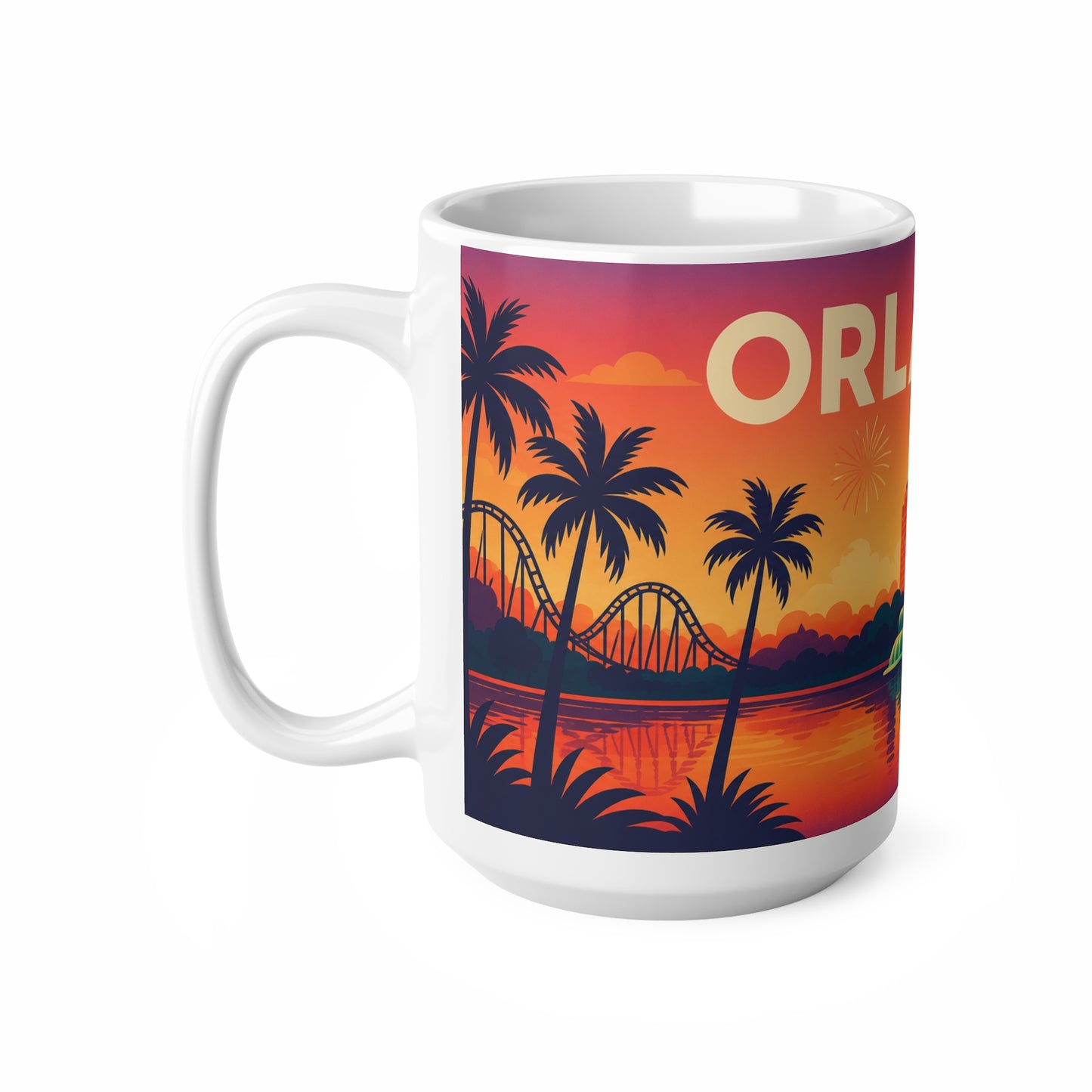 Orlando Sunset Ceramic Coffee Mug — 11oz & 15oz Travel Souvenir
