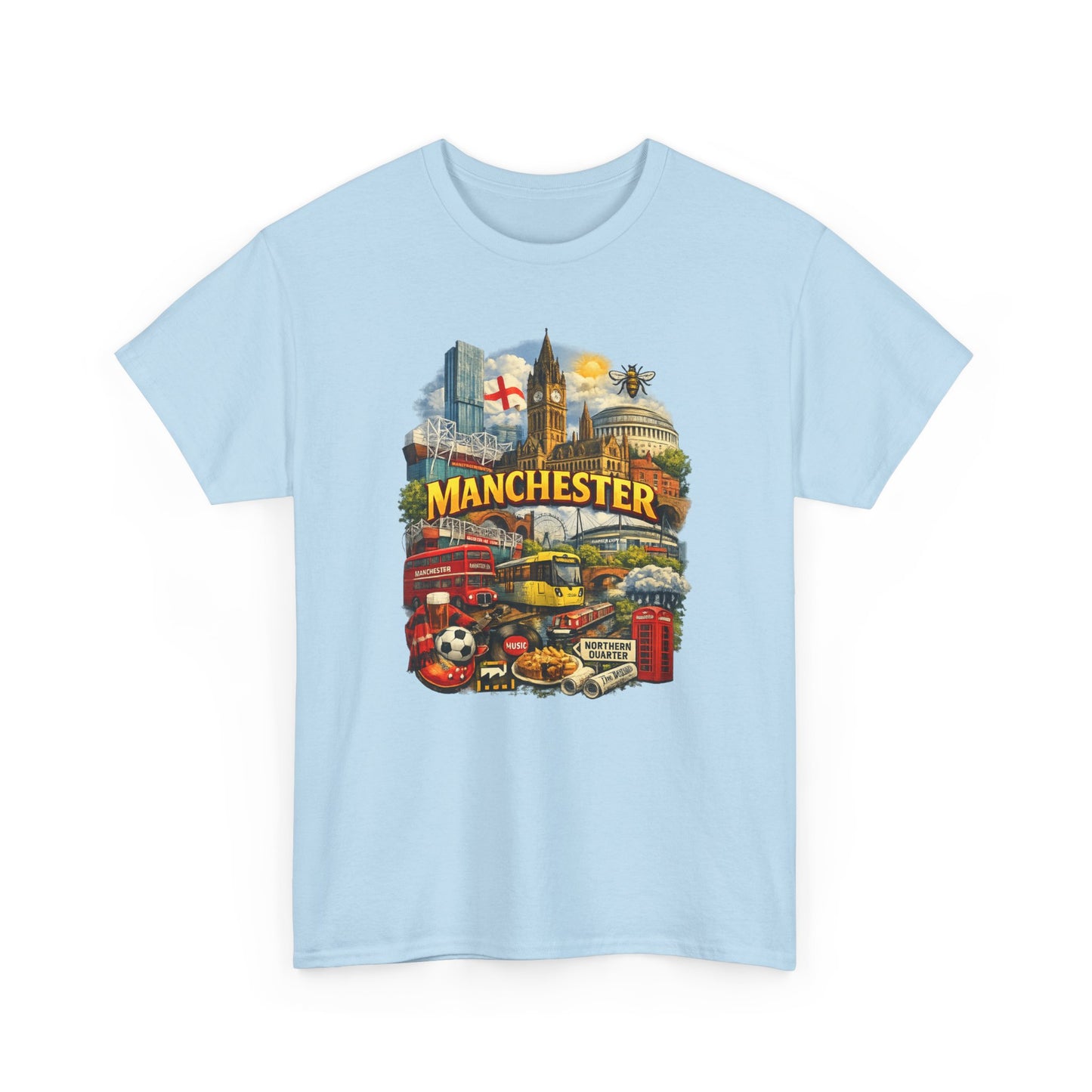 Manchester Skyline Collage T-Shirt