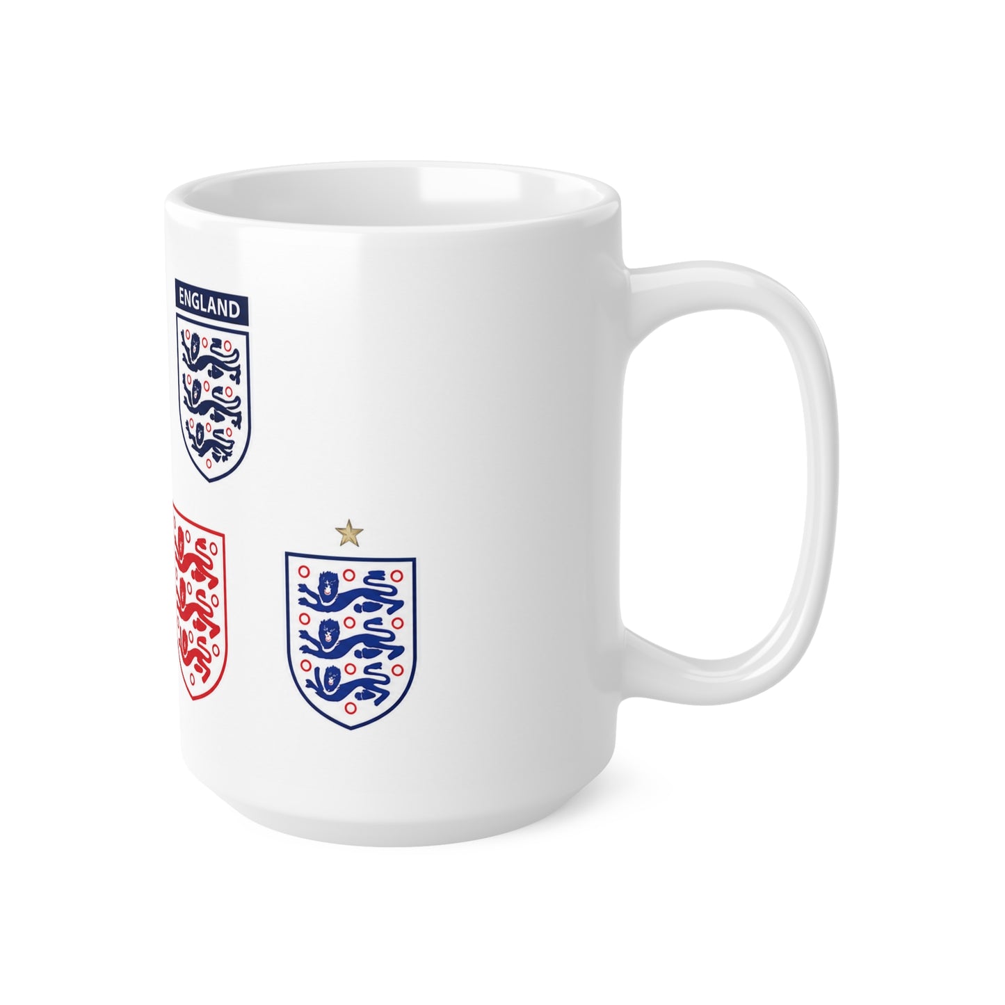 England Football Crest Mug — Ceramic Coffee Cup 11oz/15oz