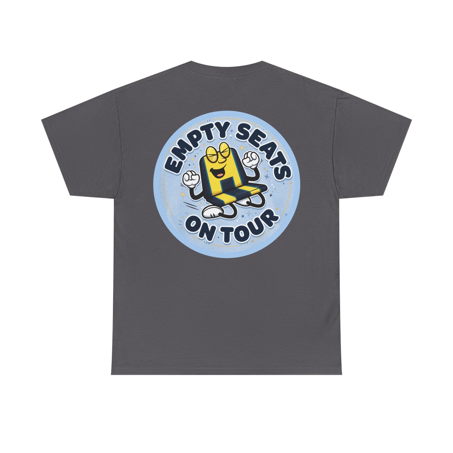 Manchester City T‑Shirt — "Empty Seats On Tour" Cartoon Seat Graphic Tee
