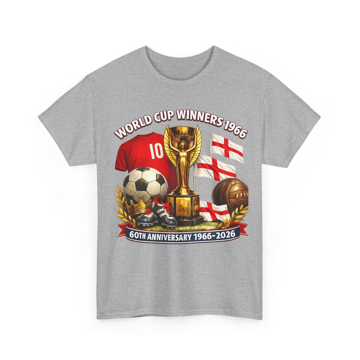 1966 World Cup Winners T‑Shirt — 60th Anniversary England Football Tribute