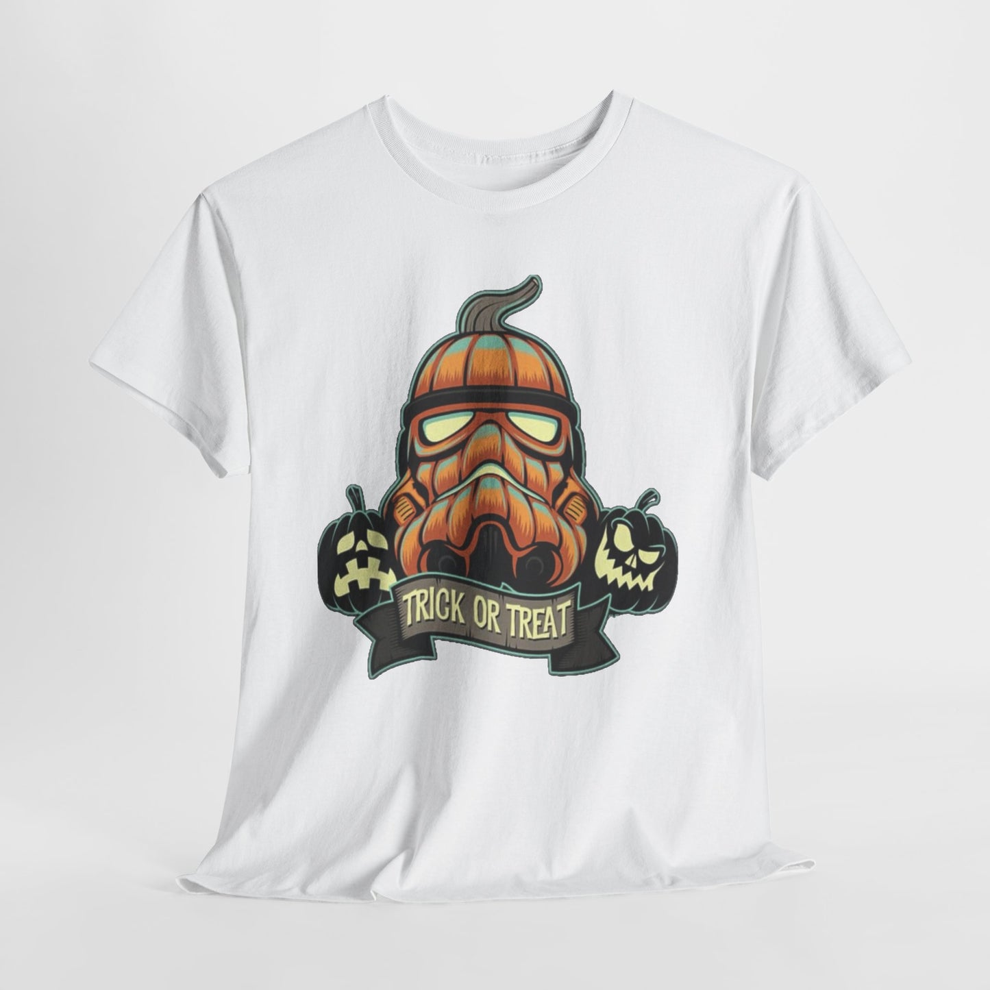 Halloween Pumpkin Mask T-Shirt — Trick or Treat Graphic Tee