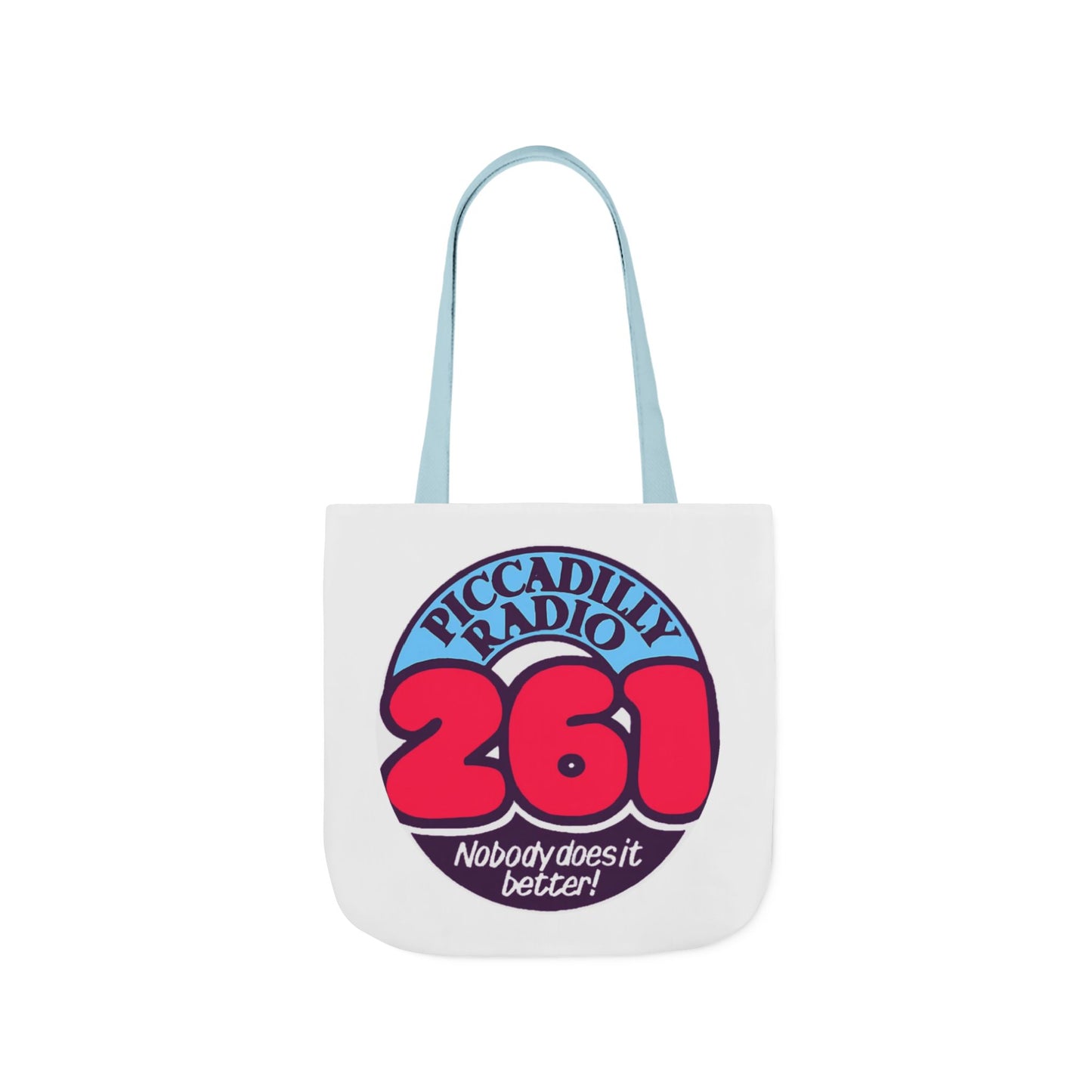 Tote Bag — Retro 'Piccadilly Radio 261' Vintage Logo Canvas Tote