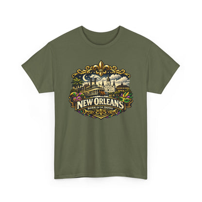 New Orleans Vintage Badge Tee — Crescent City Souvenir T-Shirt