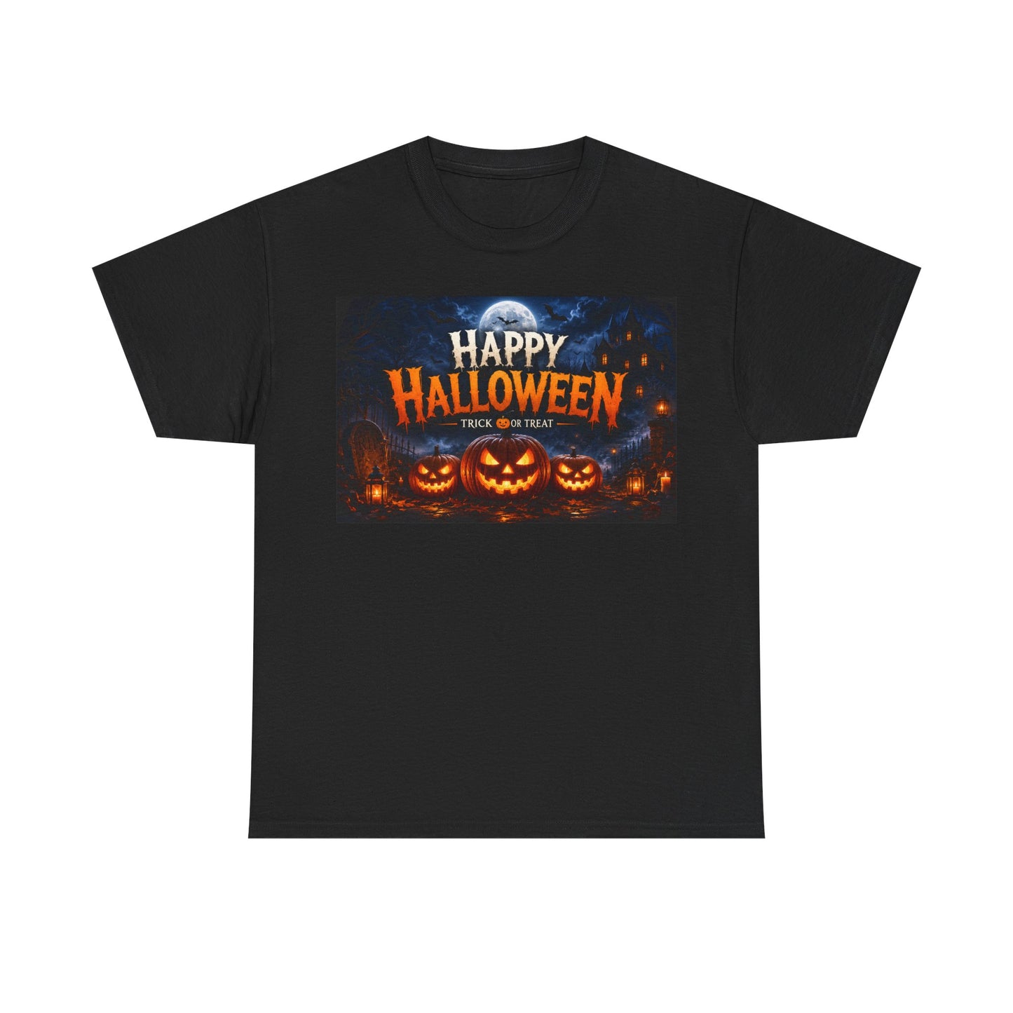 Happy Halloween T-Shirt – Trick or Treat Pumpkin Jack-o'-Lantern Tee