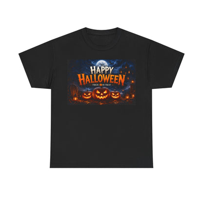 Happy Halloween T-Shirt – Trick or Treat Pumpkin Jack-o'-Lantern Tee