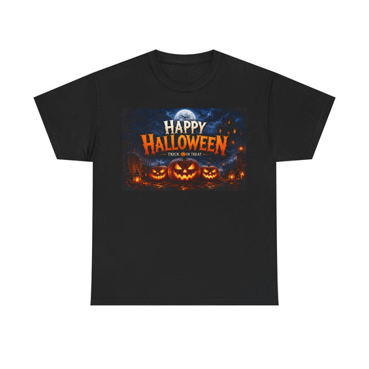 Happy Halloween T-Shirt – Trick or Treat Pumpkin Jack-o'-Lantern Tee