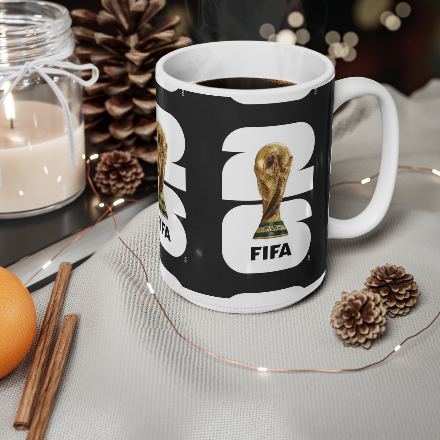 FIFA World Cup 2026 Trophy Coffee Mug — Soccer Fan Ceramic Cup (11oz & 15oz)
