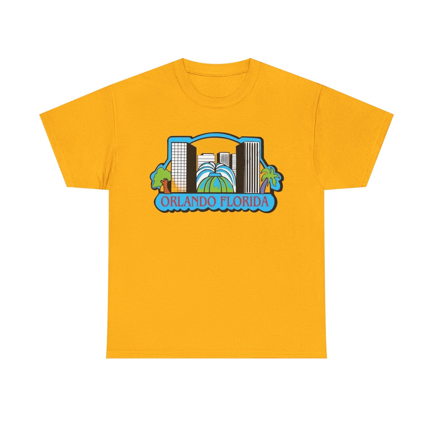 Orlando Florida Retro Skyline T-Shirt