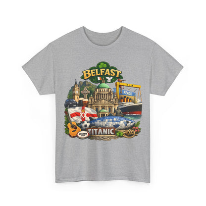Belfast Collage T-Shirt – Titanic & City Landmarks Souvenir Tee