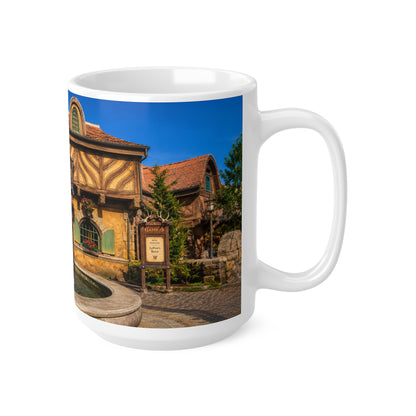 Gaston's Tavern Fountain Photo Mug — 11oz/15oz Ceramic Coffee Cup
