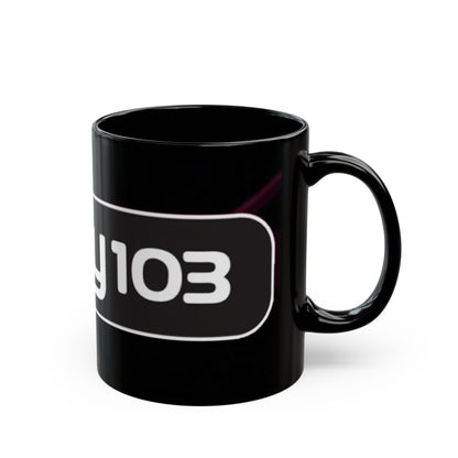 Key 103 Black Coffee Mug – Retro Radio Logo 11oz/15oz