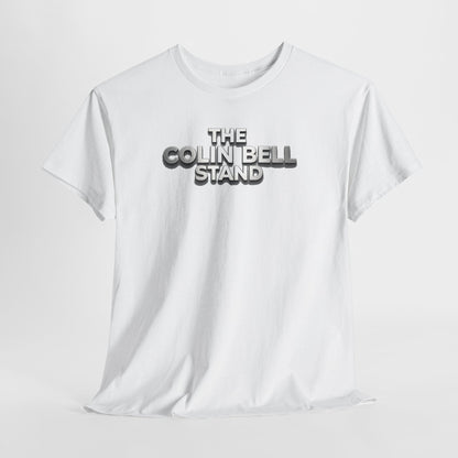T-Shirt — “The Colin Bell Stand” Retro Chrome Text Tee