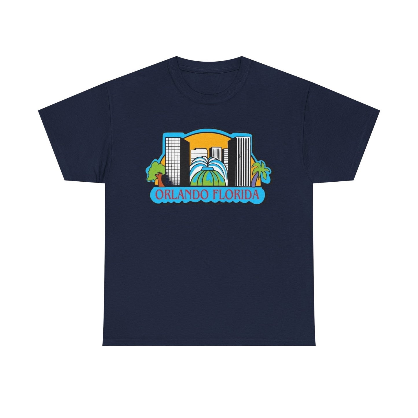 Orlando Florida Retro Skyline T-Shirt