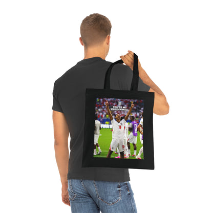 Jude Bellingham England Celebration Cotton Tote — "You're My Wonderwall" Stadium Photo Bag