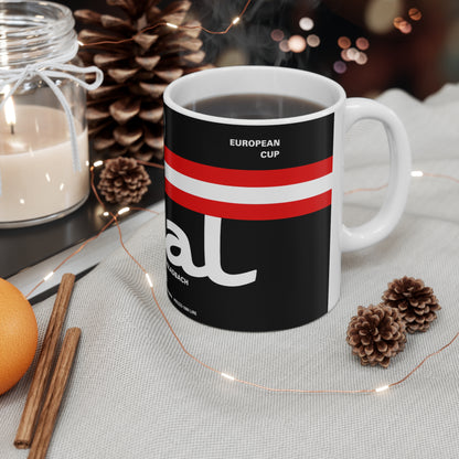 1977 European Cup Final Programme Cover Inspired Coffee Mug — Ceramic Cup (11oz/15oz)